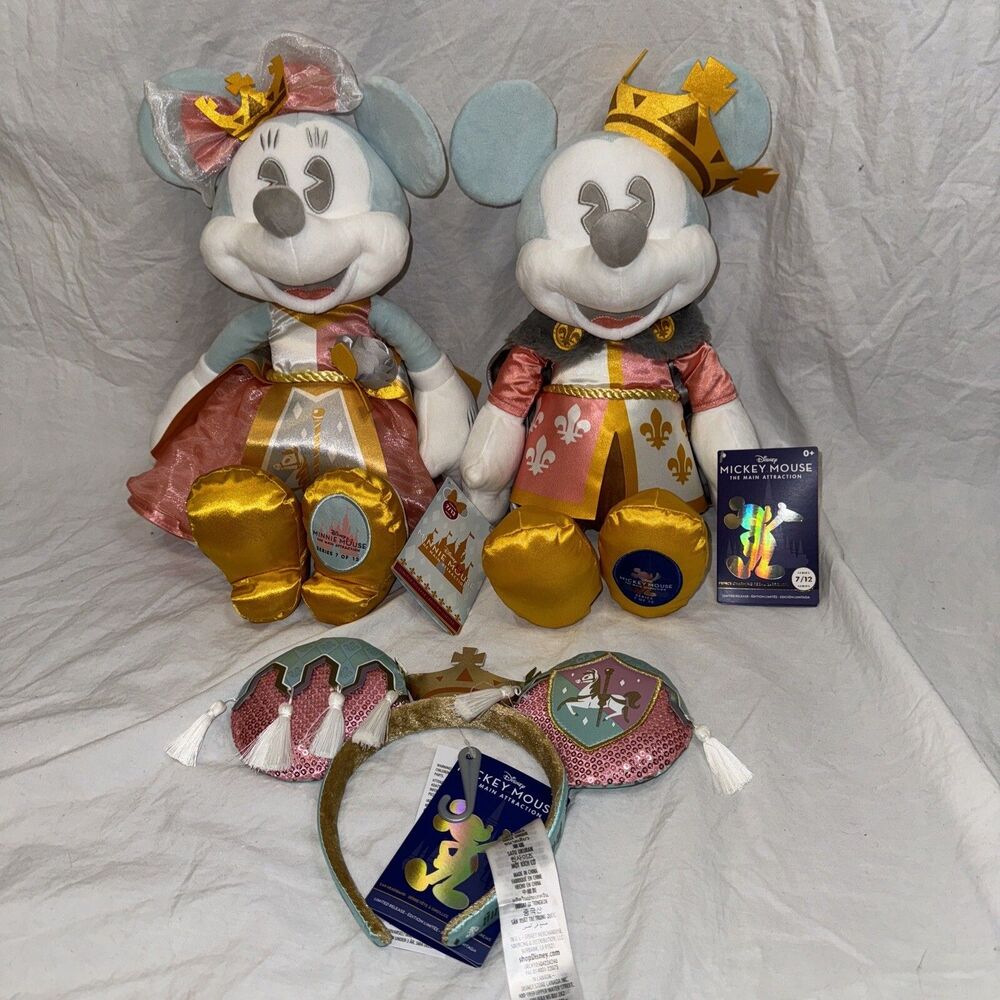 Disney Mickey & Minnie Mouse Main Attraction Regal Carrousel 16” Plush & Ears